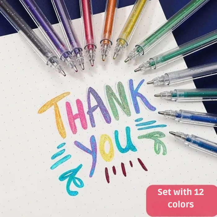 LuminaShine™ Glitter Gel Pens — Ignite Your Creativity with Smooth, Sparkling Masterpieces