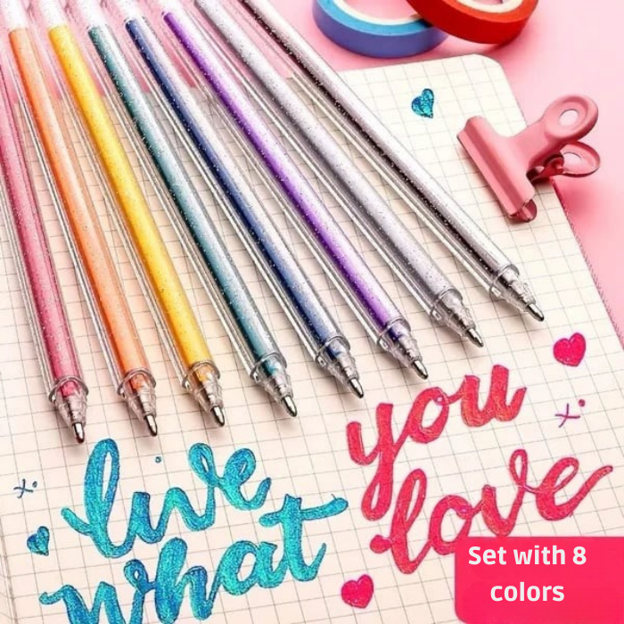 LuminaShine™ Glitter Gel Pens — Ignite Your Creativity with Smooth, Sparkling Masterpieces