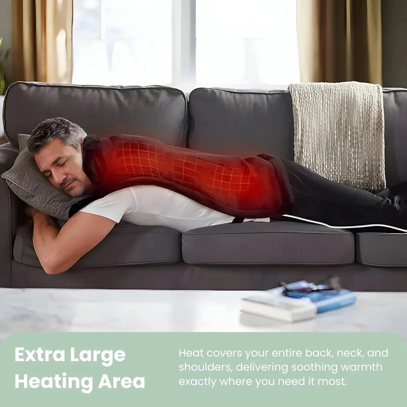Heating Cushion for Back Pain Relief – Comfortable Support for Home Relaxation