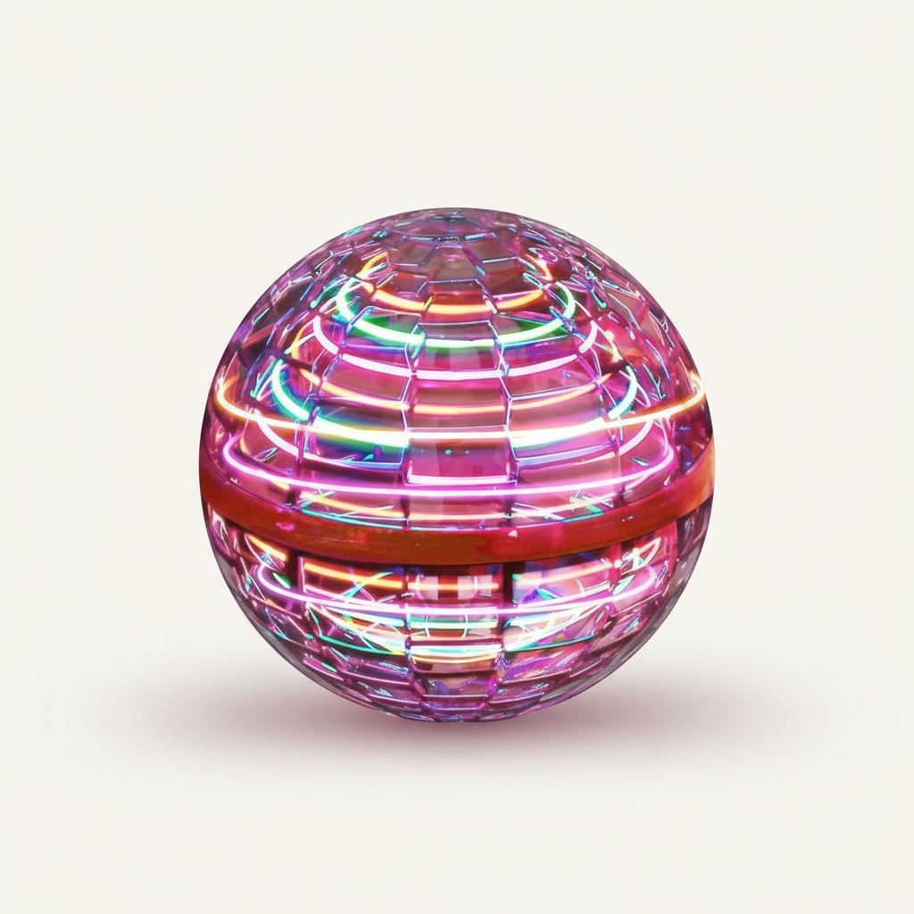 RGB Flying Orb Ball with USB Rechargeable Flight System and Gyro Boomerang