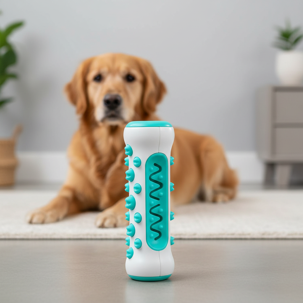 Calming Dog Toy with Lavender and Chamomile for Anxiety Relief – Non-Toxic Polymer