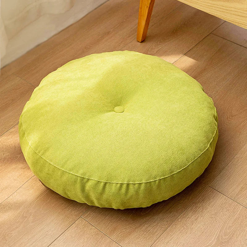 Comfortable Round Cushion for Yoga and Meditation – Floor Support Pillow for Mindfulness and Relaxation