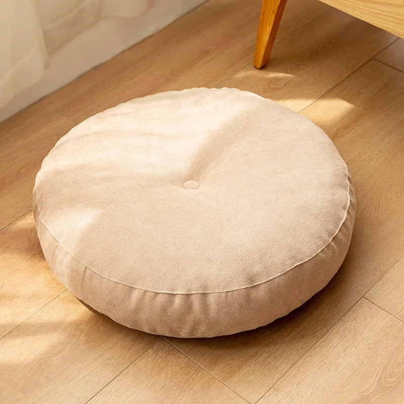 Comfortable Round Cushion for Yoga and Meditation – Floor Support Pillow for Mindfulness and Relaxation