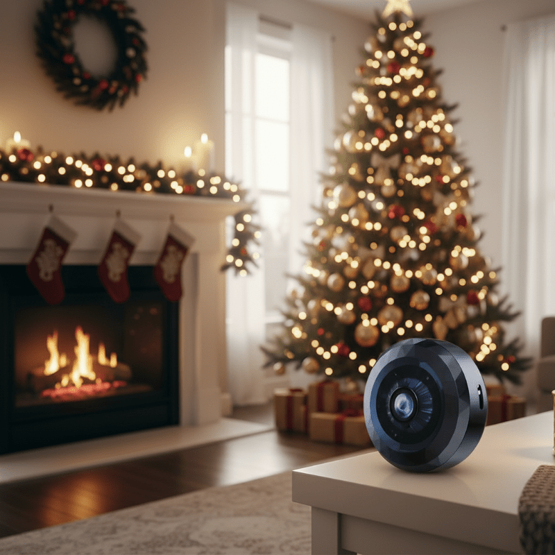 Mini WiFi Security Camera 1080P with Night Vision and Motion Alerts