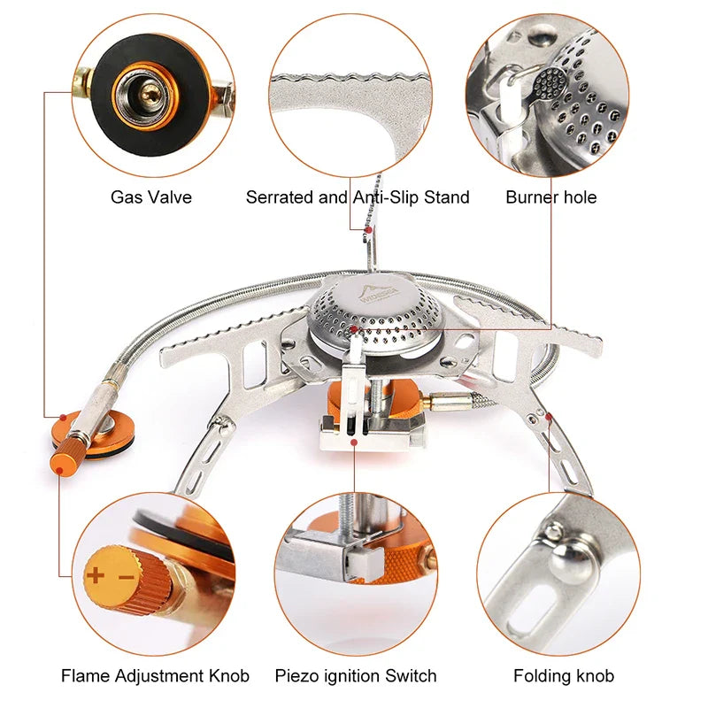 Stainless Steel Camping Gas Stove