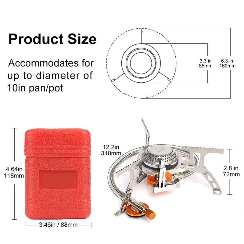 Stainless Steel Camping Gas Stove