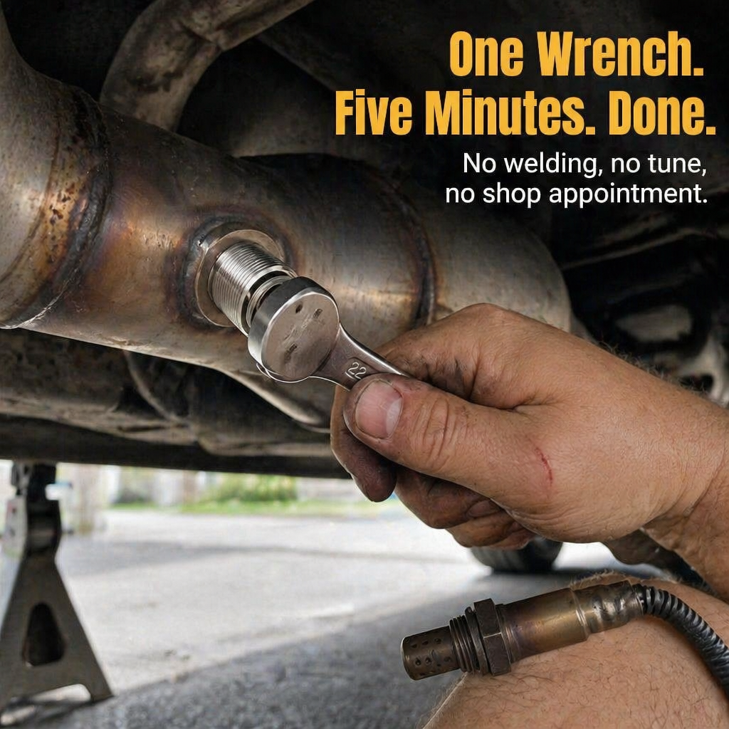 CelClear™ O2 Sensor Spacer — Kill the Check Engine Light Without Pulling the Cat