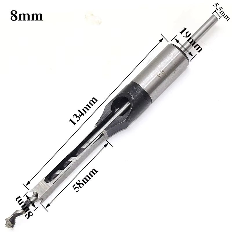 Hollow Chisel Bit for Accurate Wood Joinery – SquareCut Tool