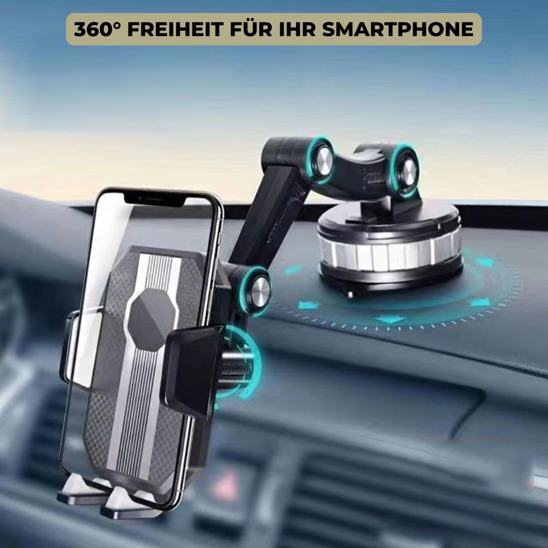 Phone Mount | Smartphone Holder with Suction Cup & 360° Swivel | LuxGrip