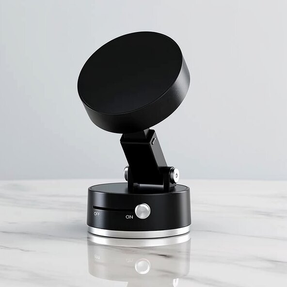 Car Phone Mount with Suction Base | Magnetic Hold | Flexible, Rotatable and Foldable | Magnevo