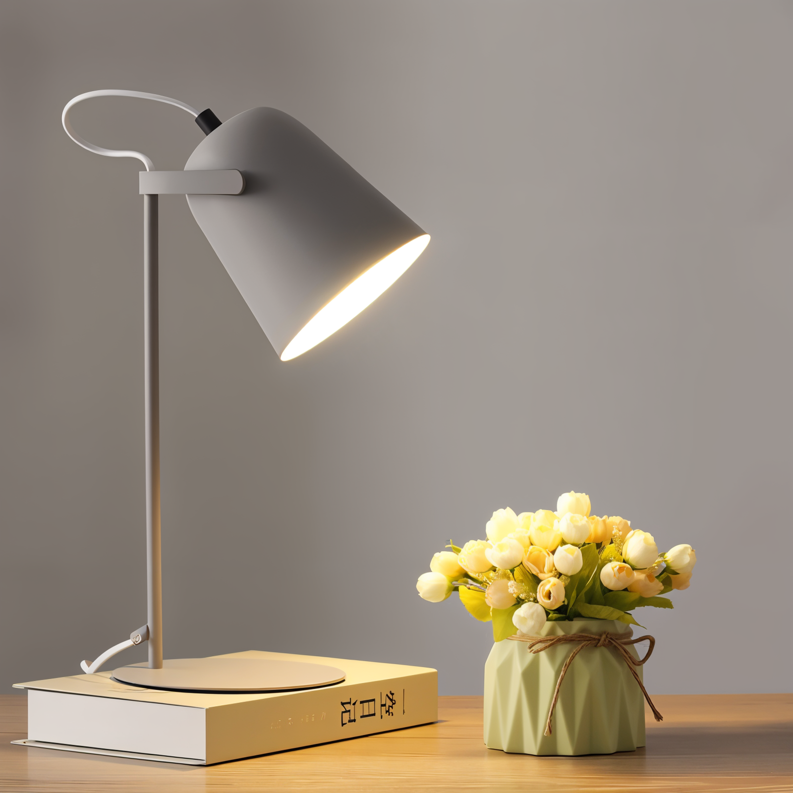 Macaron Table Lamp - Nordic Yellow Desk Lamp - Adjustable Light