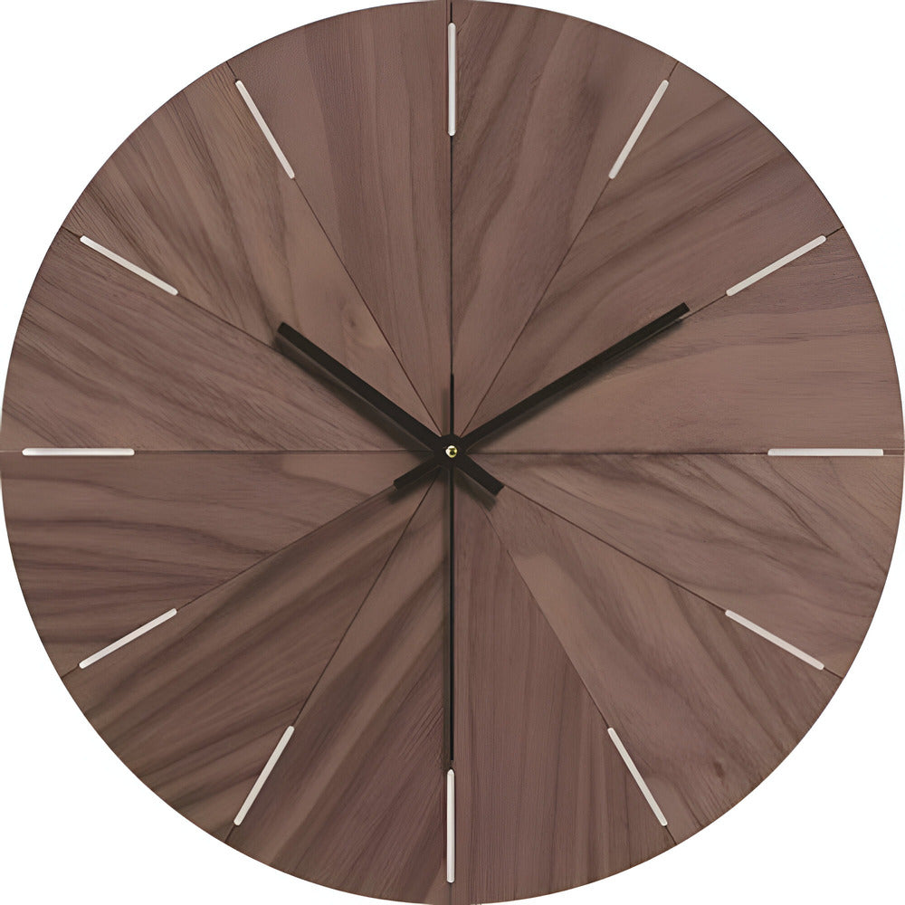 Silent Quartz Movement Wooden Wall Clock – Minimalist Design