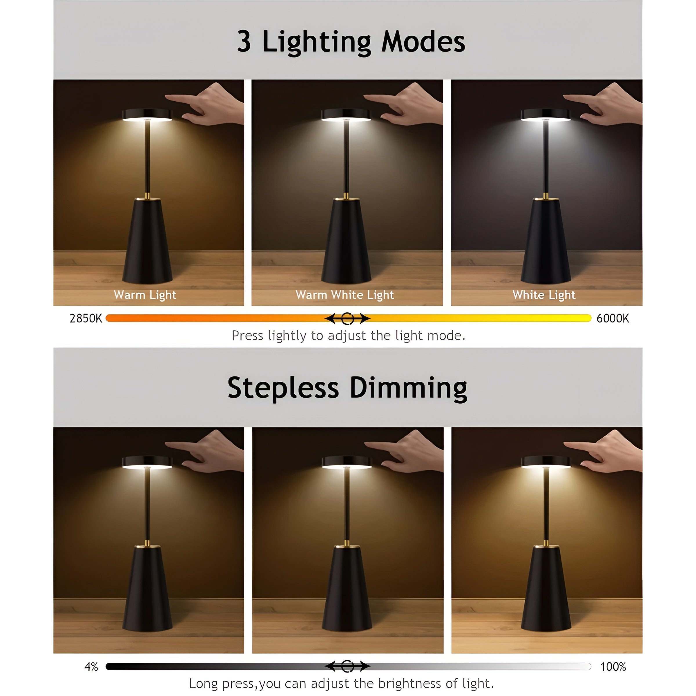 Sleek Lamp - Wireless Luxury LED Table Lamp for Modern Ambience