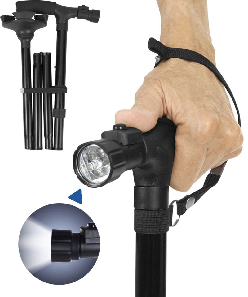 Adjustable Walking Stick with Height Settings