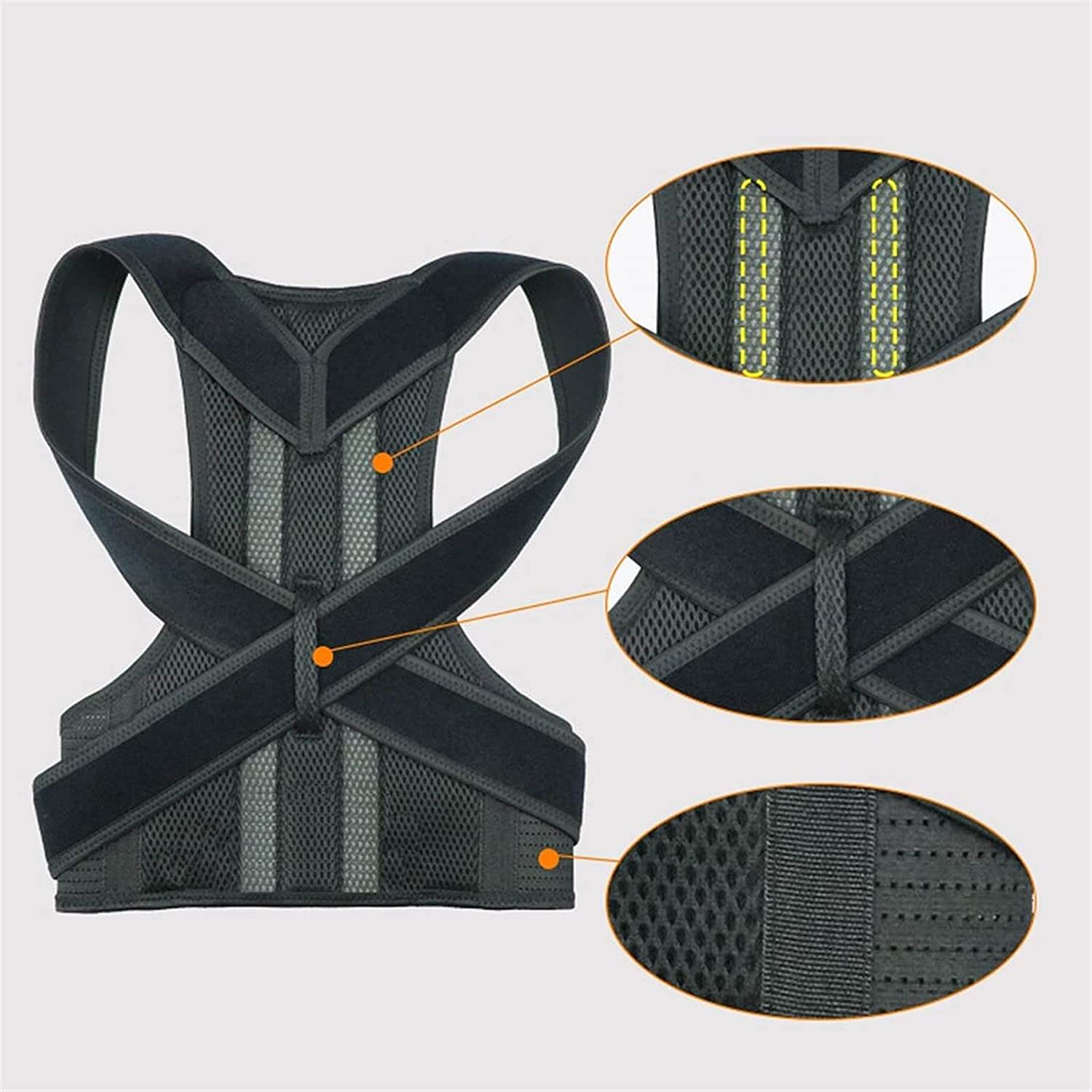 Adjustable Vest for Back and Shoulder Posture Support - Daily Comfort Aid