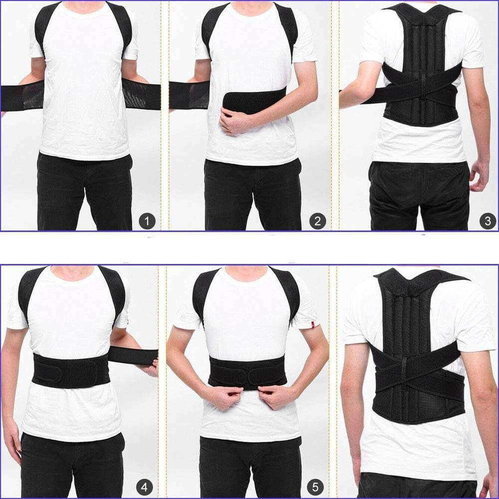Adjustable Vest for Back and Shoulder Posture Support - Daily Comfort Aid