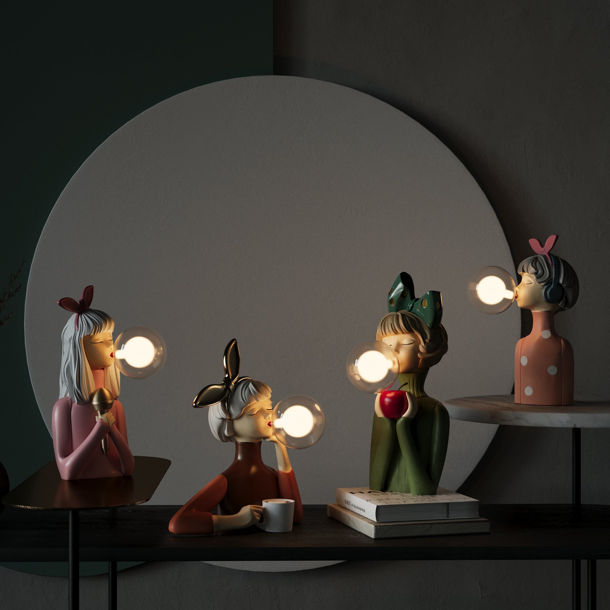 Charming Home Lighting Idea – Sister Lamps
