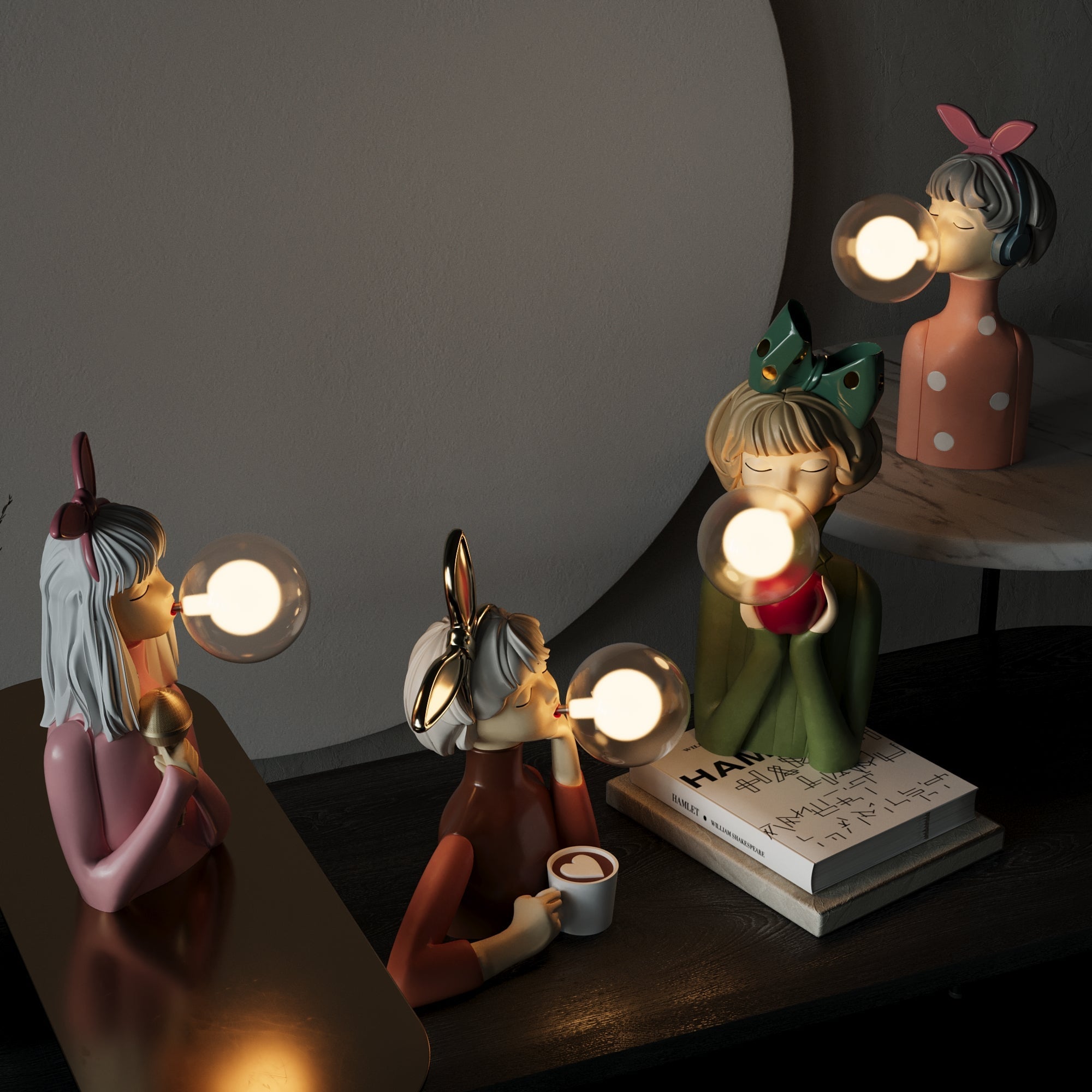 Charming Home Lighting Idea – Sister Lamps