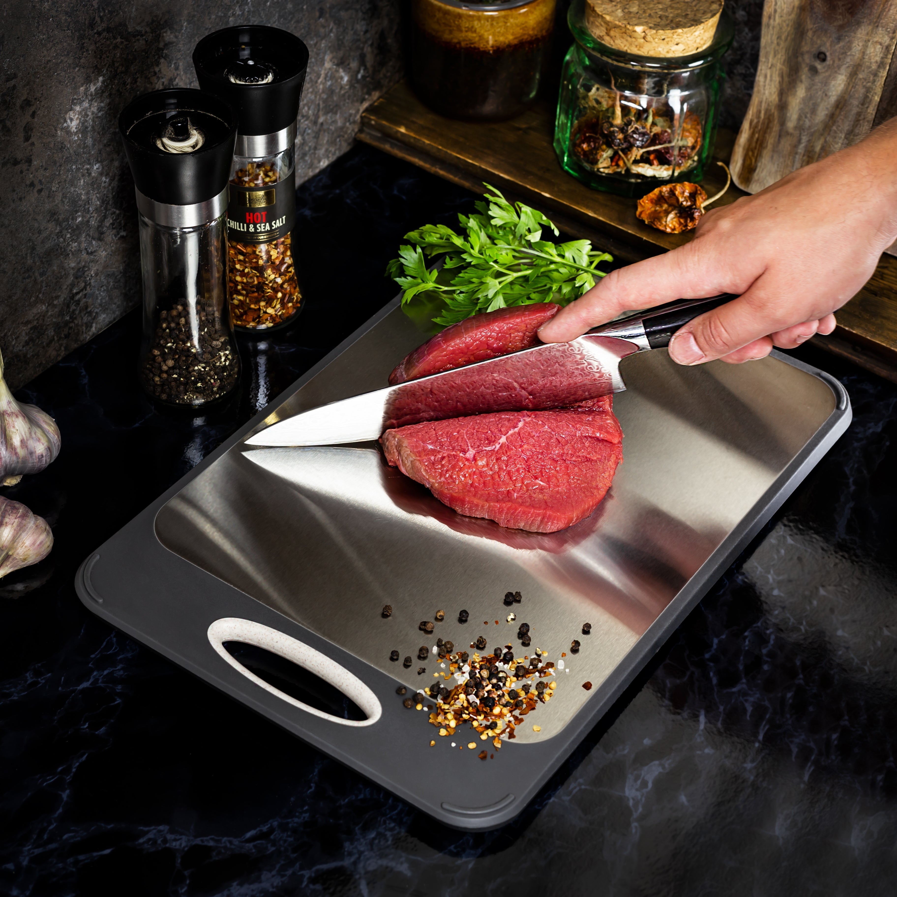 Durable Non-Porous Kitchen Cutting Board – Safe for Food Prep and Cooking