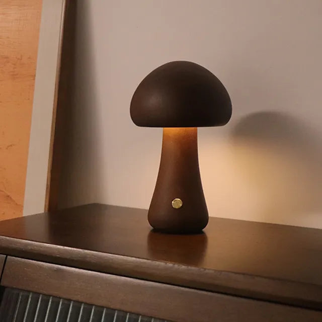 GloedGilde - Elegant Table Lamp in Mushroom Style