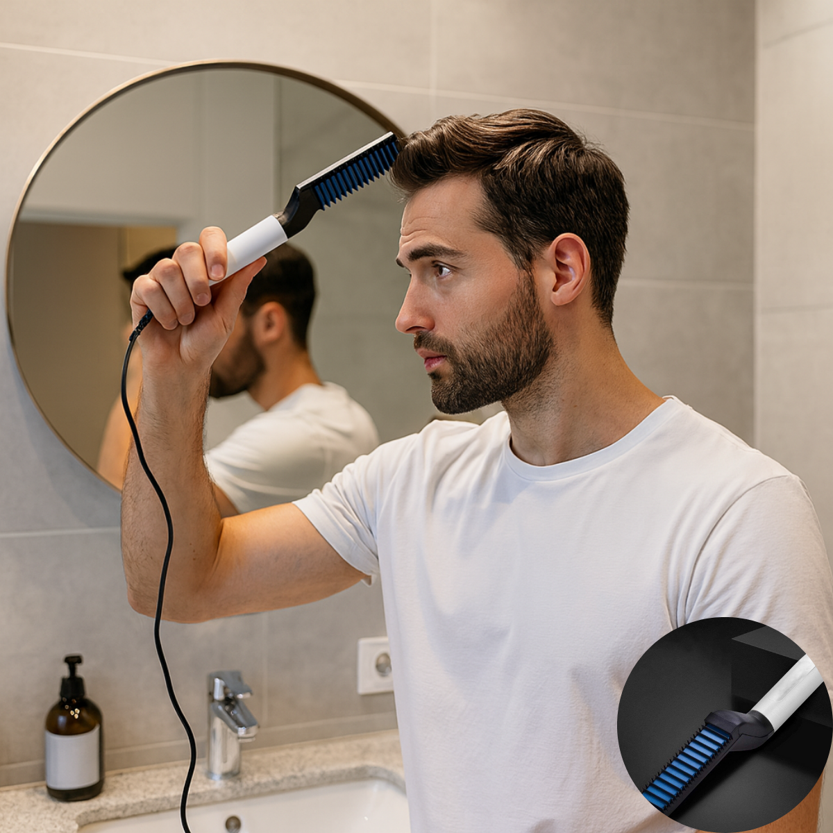 Quick Styling for Beard and Hair – Smooth Finish