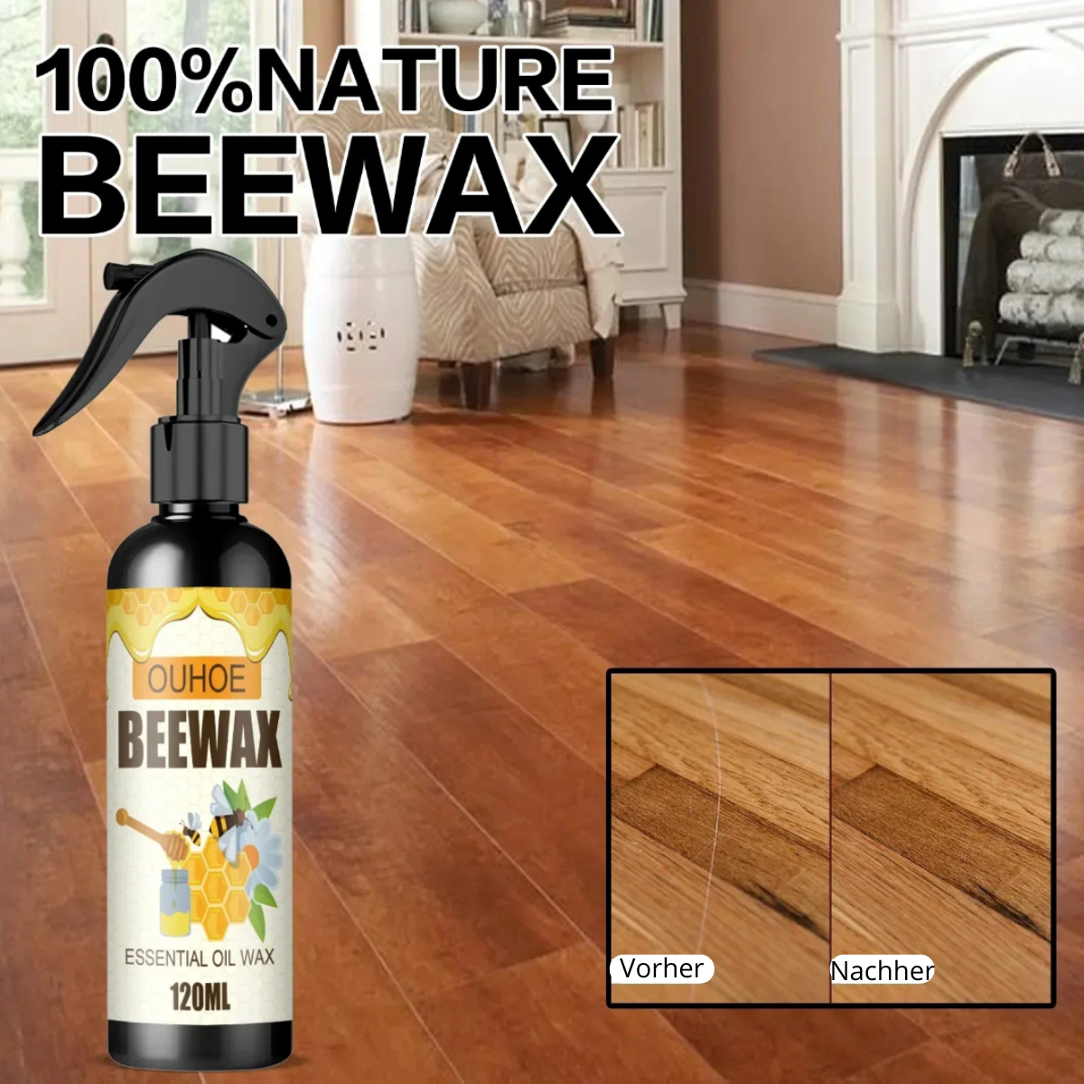 Micro Beeswax Spray for Wood - Enhance Furniture Shine and Timeless Beauty