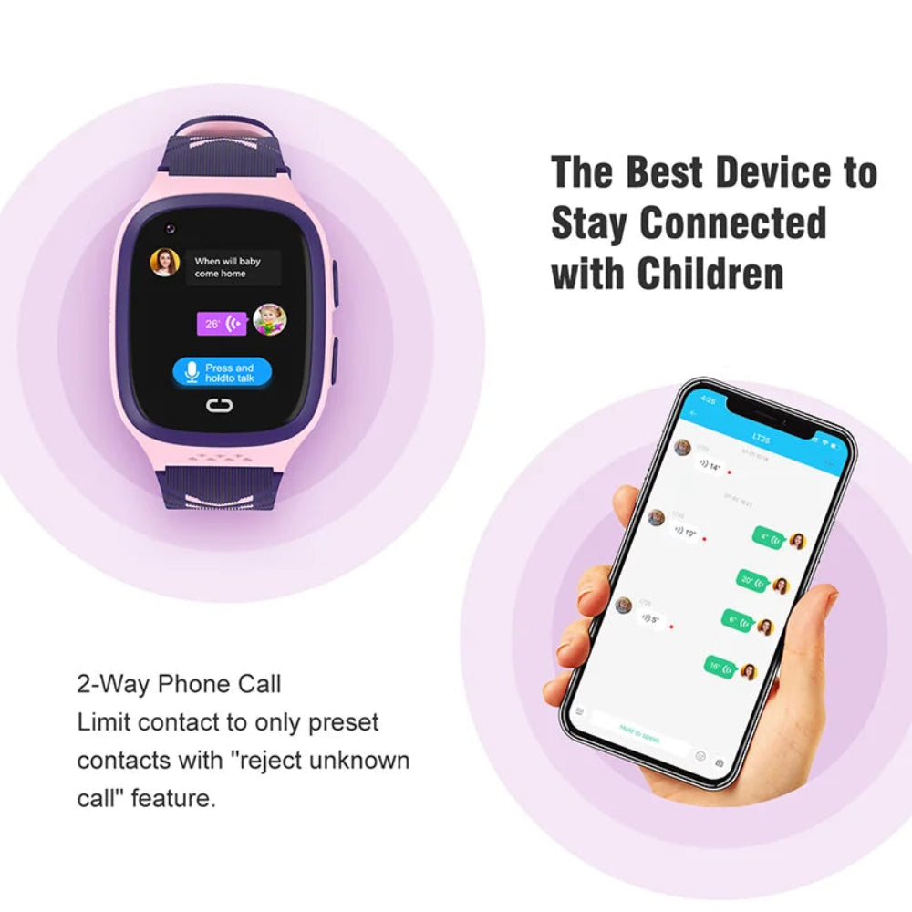 Waterproof Touchscreen GPS Watch for Kids with Camera Feature