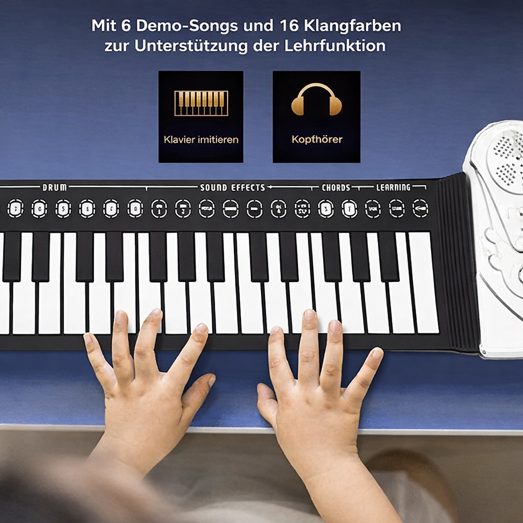 Portable Roll-Up Piano - Play Your Music Anytime, Anywhere