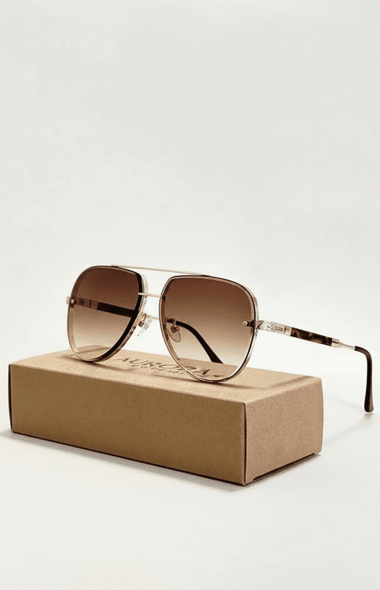 UV400 Anti-Glare Aviator Sunglasses
