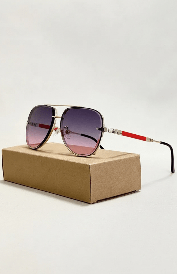 UV400 Anti-Glare Aviator Sunglasses