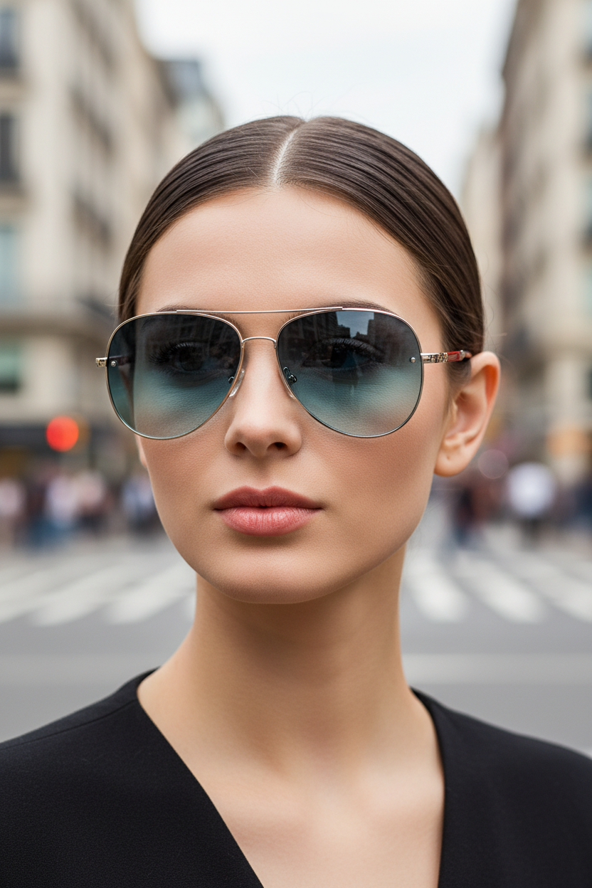 UV400 Anti-Glare Aviator Sunglasses