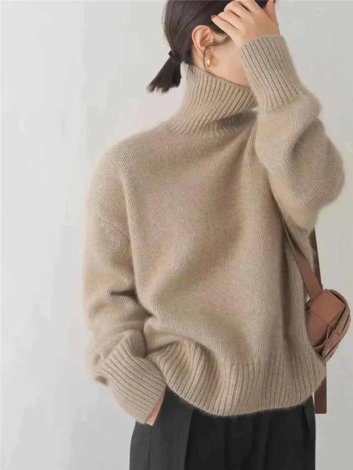 Solvena™ Cashmere Turtleneck Sweater — Wrap Yourself in Featherlight Warmth and Timeless Elegance