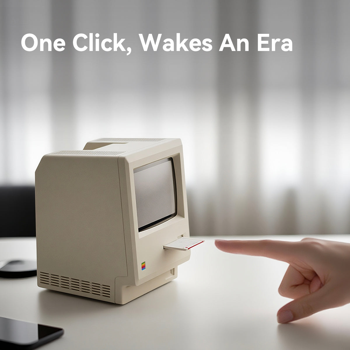 Retro Computer Style Digital Alarm Clock