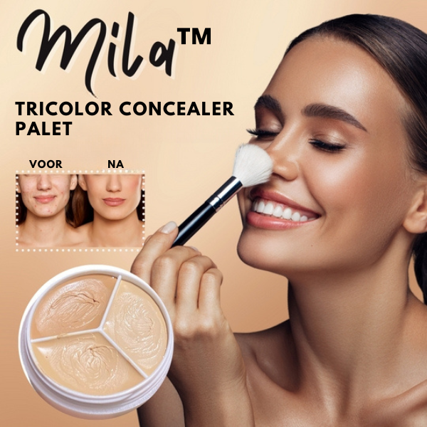 Mila - Tricolor concealer palette