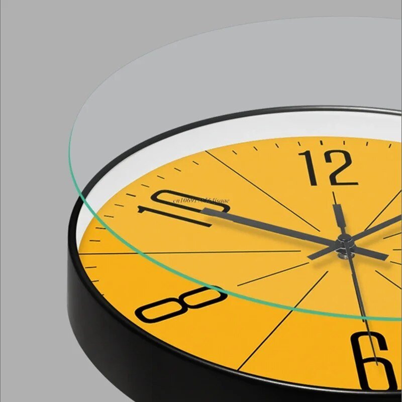 Contemporary Black Wall Clock Featuring Quartz Accuracy