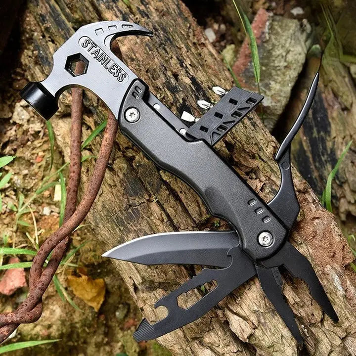 7-in-1 Multipurpose Hammer | Portable for Travel | Seven Capabilities | FixForge