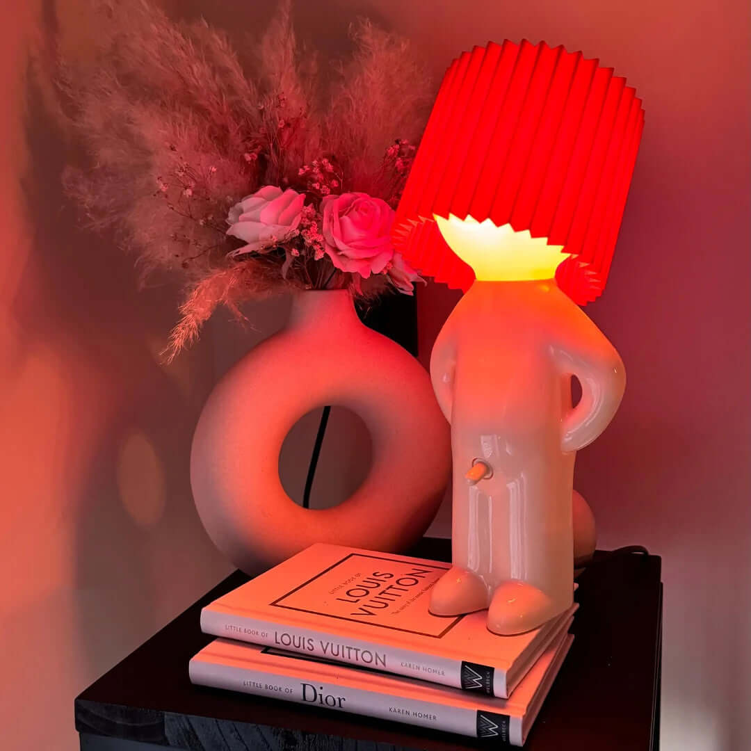29 cm Ribbed Shade LED Table Lamp