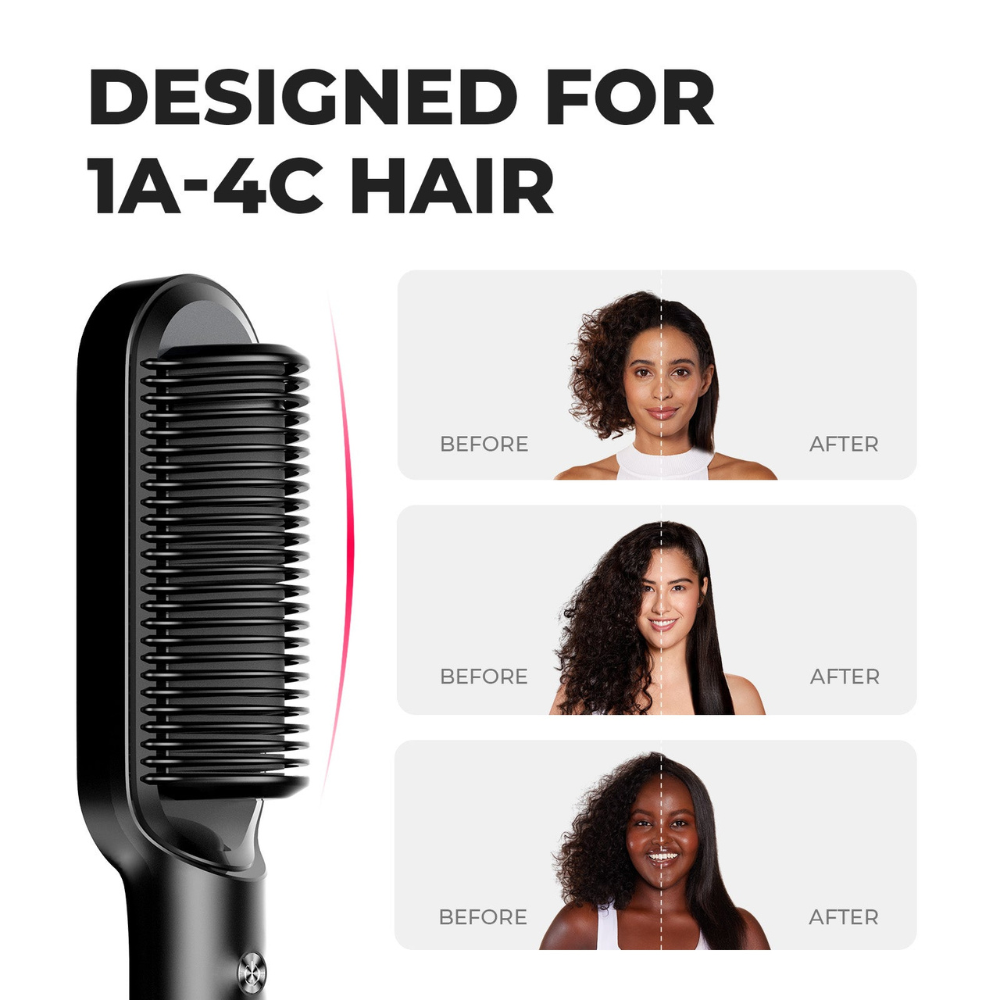 SilkGlide™ Straightening Brush - Smooth and stylish hair in minutes!