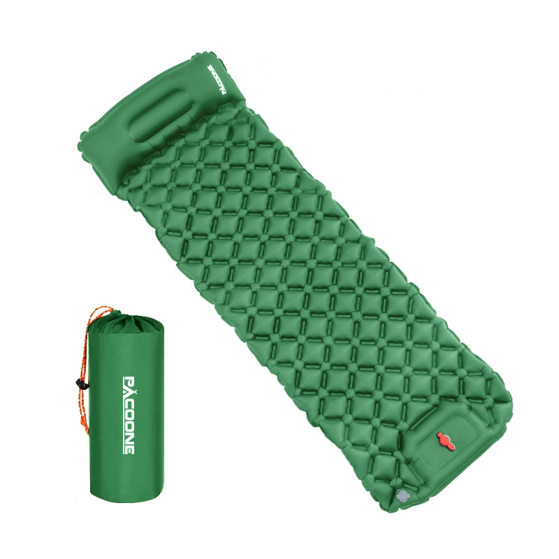 Compact Sleeping Pad with Built-in Pillow