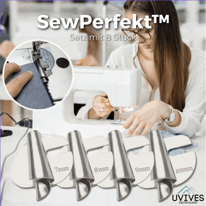 8-Piece Set of Spiral Sewing Foot Attachments