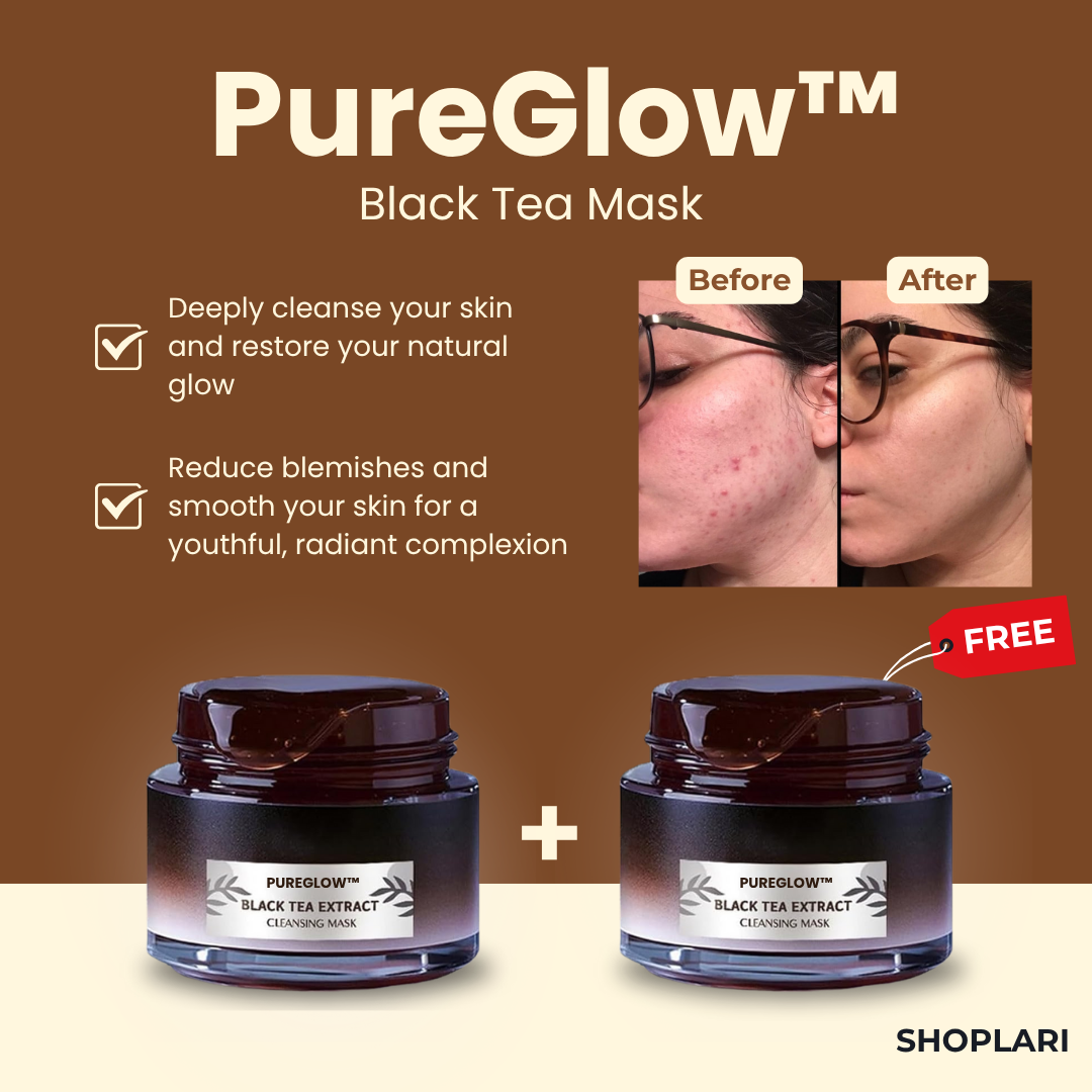 LumiNest™ Black Tea Mask — Reveal Radiant, Flawless Skin That Commands Attention