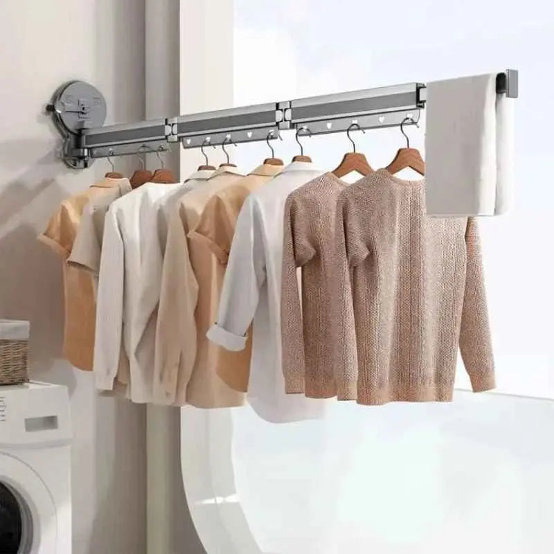 Wall-Mounted Clothes Dryer for Small Spaces - No Drilling Required