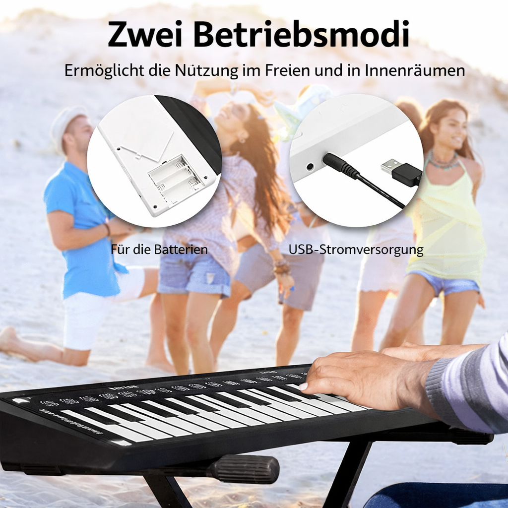 Portable Roll-Up Piano - Play Your Music Anytime, Anywhere