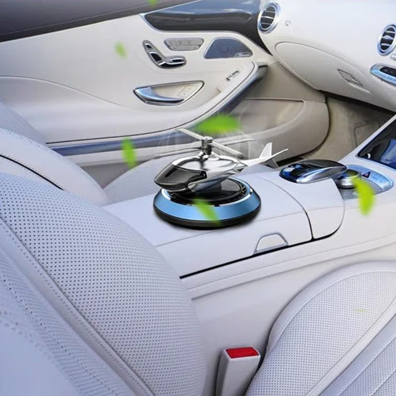 Solar Aromatherapy Car Diffuser with Rotating Design