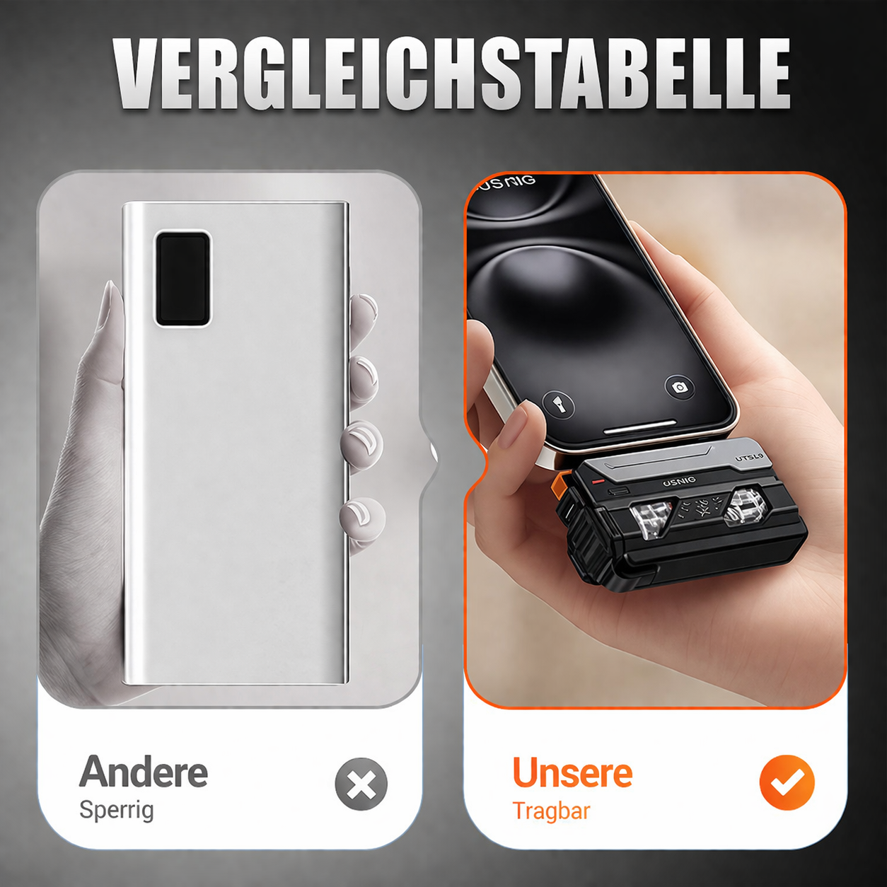 Portable Power Bank with Replaceable Battery for Unlimited Energy On-the-Go