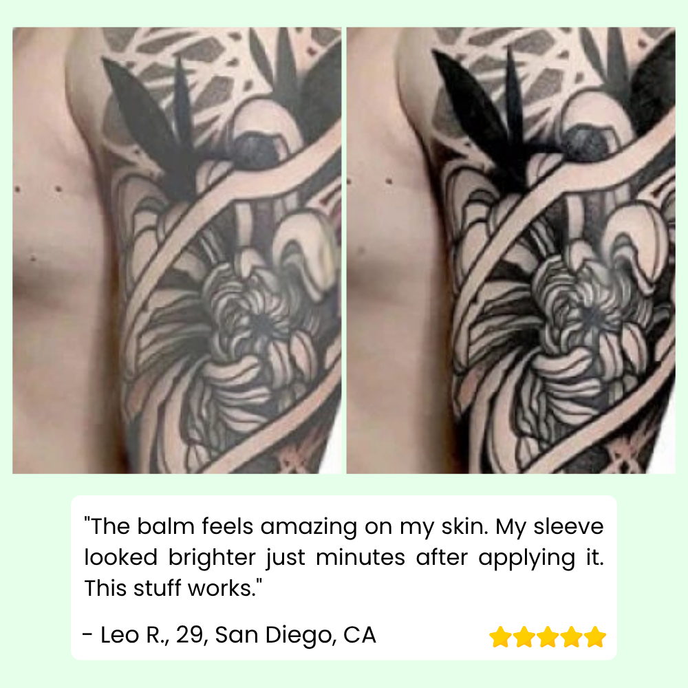 InkGlow™ – Brighten, Heal & Lock In Your Tattoo Color