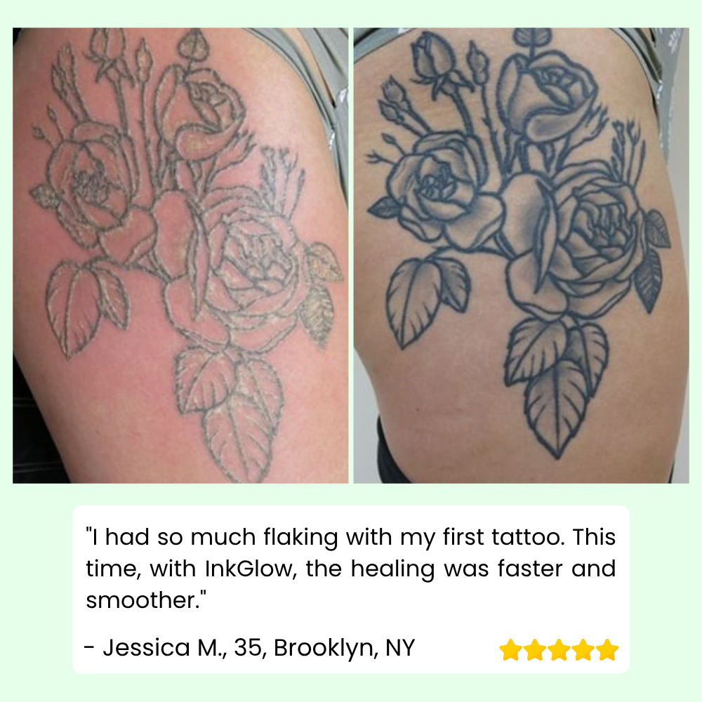 InkGlow™ – Brighten, Heal & Lock In Your Tattoo Color