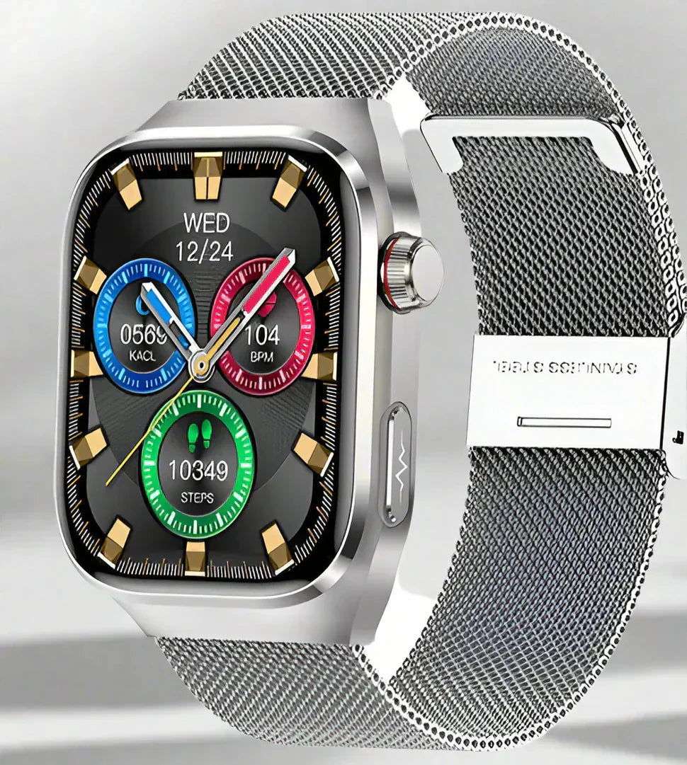 Advanced Wellness Tracker with 2.04-Inch AMOLED Display – Smart Health Watch
