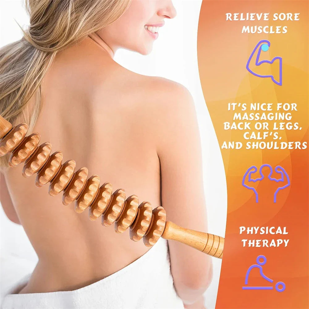 Beech Wood Massage Roller