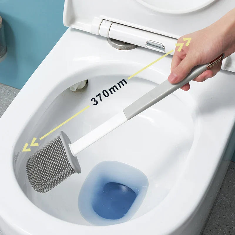 Silicone Toilet Brush Set with Holder